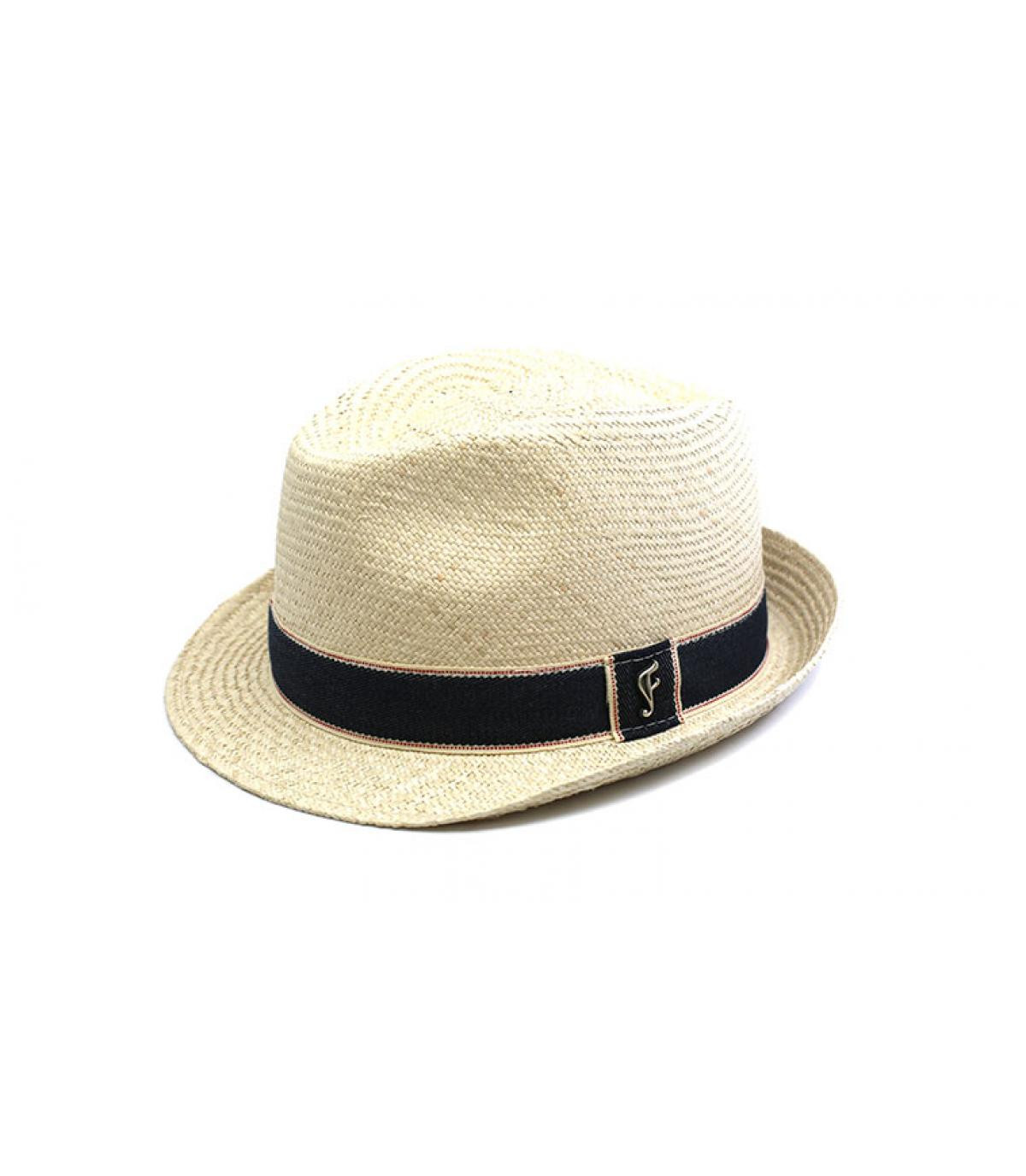 trilby paille beige